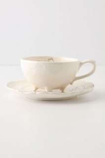 Anthropologie   Imagined Iris Cup & Saucer  