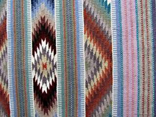 Woven Rug SYLVIA BALDWIN Vintage NAVAJO Native American Indian Weaving 