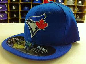 NEW ERA 59FIFTY MLB FITTED TORONTO BLUE JAYS GAME HOME ROYAL HATS CAPS 