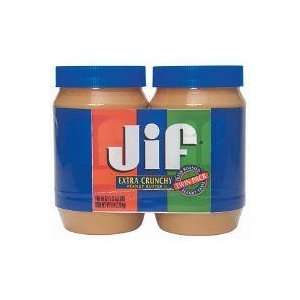 Jif Extra Crunchy Peanut Butter, 2 Pack, 40oz Each  
