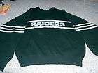  80S OAKLAND LOS ANGELES RAIDERS BLACK SILVER CLIFF ENGLE SWEATER 