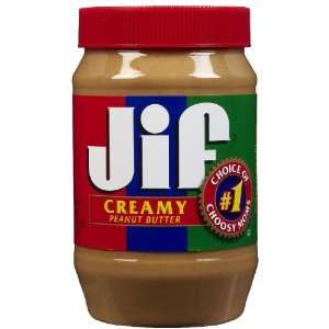 JIF Peanut Butter Creamy 40 oz Jar Grocery & Gourmet Food