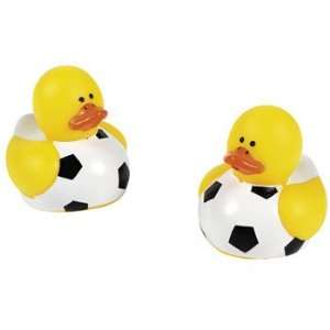  Mini Soccer Rubber Duckies   Novelty Toys & Rubber Duckies 