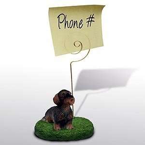  Dachshund Note Holder (Wire Haired)