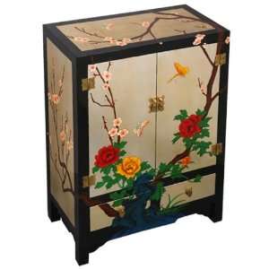  EXP Hand painted Furniture   32 Gold & Black Lacquer Wood 