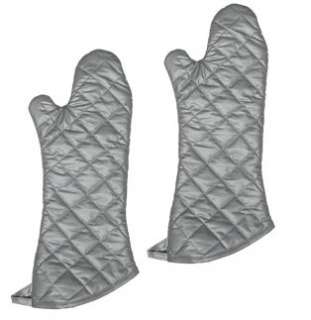 NEW, 17 Inch Silicone Cloth Oven Mitt, Oven Mitts, Heat Resistant to 