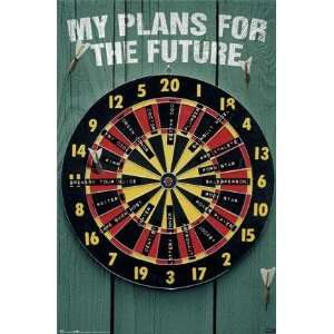   DART BOARD OF FUTURE PLANS 24x36 WALL POSTER 208991