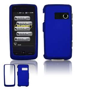 for NEW LG RUMOR TOUCH VIRGIN MOBILE CELL PHONE BLUE PROTECTOR HARD 