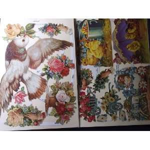   Die Cut Birds, Flowers, Rose Decoupage Arts, Crafts & Sewing