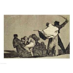  Well known Folly   Poster by Francisco De Goya (24x18 