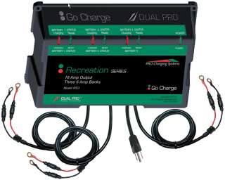 Recreational Series Dual Pro RS3 3 Bank 6 Amp Battery Charger  