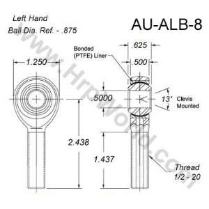  Aurora Bearing Company ALB 8; .500 Bore   1/2   20 