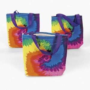  ~ 12 ~ Tie dye Tote Bags / Gift Bags ~ 8 X 8 Canvas 