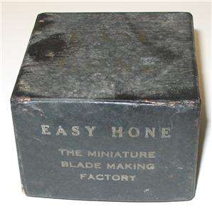Rare Vintage 1927 Easy Hone Razor Blade Sharpener with Original Box