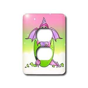  Janna Salak Designs Dragons   Pink Baby Dragon in Green Cracked Egg 