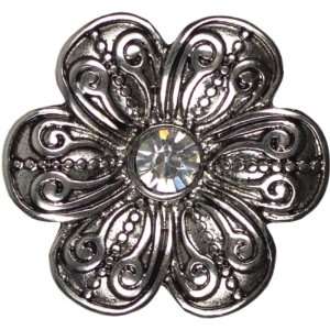  Snap In Style Metal Accent 1/Pkg Flower Filigree