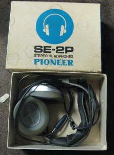 Vintage PIONEER SE 2P Stereo Headphone w/ Original Box Needs Work 