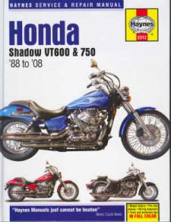 Honda Shadow VT600 750 Service Manual 1988   2008  