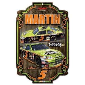  NASCAR Mark Martin Sign   Wood Style
