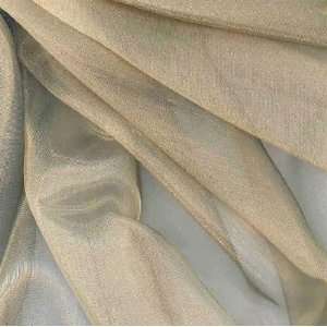  54 Wide Iridescent Organza Pale Gold Fabric By The Yard 
