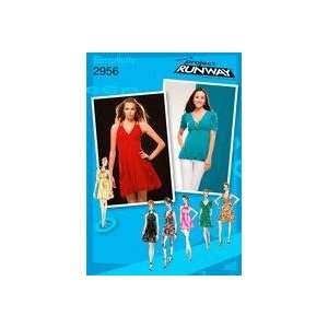 SIMPLICITY PATTERN 2956 PROJECT RUNWAY MISSES KNIT DRESSES OR TUNICS 