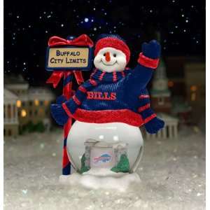 Buffalo Bills Team City Limits Snowman NFL Football Fan Shop Sports 