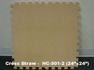 Cross Straw Print Puzzle EVA Foam Tiles Mats Flooring  
