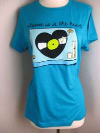 Loyal Army Blue Turquoise Record Player Tee Shirt 873  