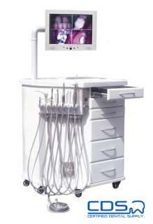  PORTABLE ORTHODONTIC DELIVERY SYSTEM CABINET UNIT W/15 LCD MONITOR 