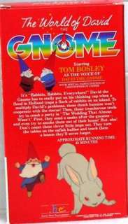 Rare WORLD of DAVID the GNOME Video RABBITS EVERYWHERE VGood VHS 