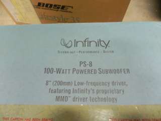 Infinity PS 8 100 watt Powered Home Subwoofer  