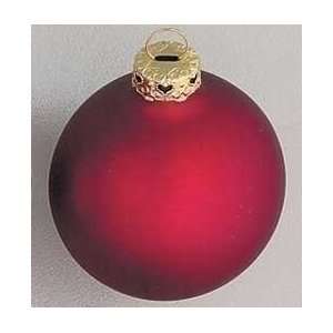  Club Pack Of 160 Matte Bordeaux Glass Ball Christmas 