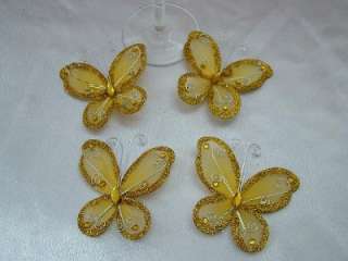 New Wedding Favor Decorations Gold Butterflies 3 inch  