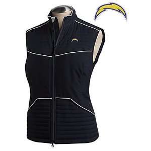 Cutter & Buck San Diego Chargers Womens Spirit Quilted Vest Small 