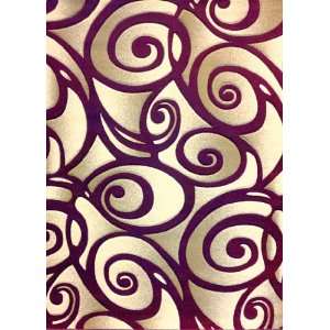   Ft 2 in X 7 Ft 3 in Design #Contempo 341 Burgundy