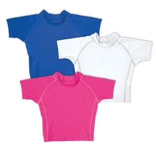 play Short Sleeve Rash Guard   Size 3 Month, Color White at  