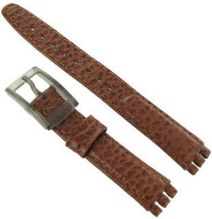   Leather Ladies Replacement Brown Watch Band Strap for Swatch  
