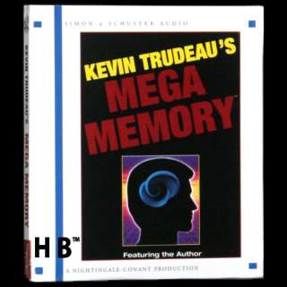NEW MEGA MEMORY Kevin Trudeau Nightingale Conant Test Taking Study 