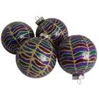 diameter 65mm material s glass balls with gold metal hangers