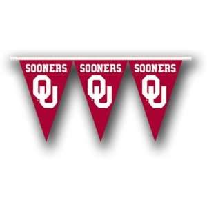  Oklahoma Sooners OU NCAA 25ft Pennant Banner Flags