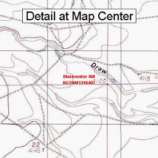  USGS Topographic Quadrangle Map   Blackwater Hill, New 