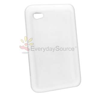   White Silicone Skin Case Cover For Samsung Galaxy Tab p1000 7  