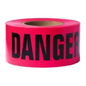 Swanson BT20DGR3 3 Inch by 200 Feet 3 MIL Barricade Tape with Danger 