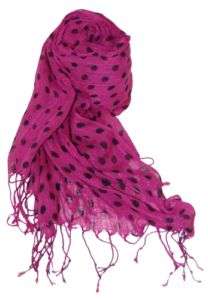 Polka Dot SCARF Scarves Wrap 61 x 28 Assorted Colors  
