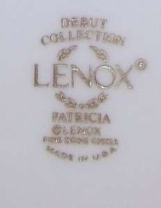 Lenox Patricia Trio Cup & Saucer and Salad Plate MINT  