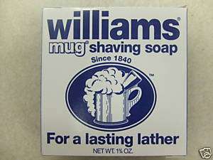 WILLIAMS MUG SHAVING SOAP (3 BARS) 1 3/4oz each  
