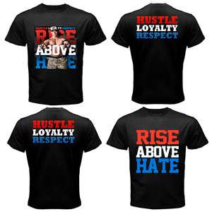 RISE ABOVE HATE John Cena WWE Man Black 2 SIDE T Shirt Size S   3XL 