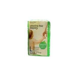  Seventh Generation Chlorine Free Diapers, Size L, 4 34 