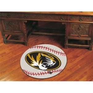 Missouri Tigers NCAA Baseball Round Floor Mat