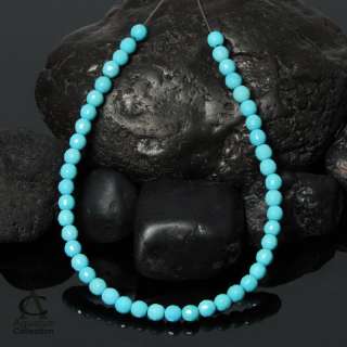 Strand SLEEPING BEAUTY TURQUOISE 4 mm Faceted BEADS 7+  